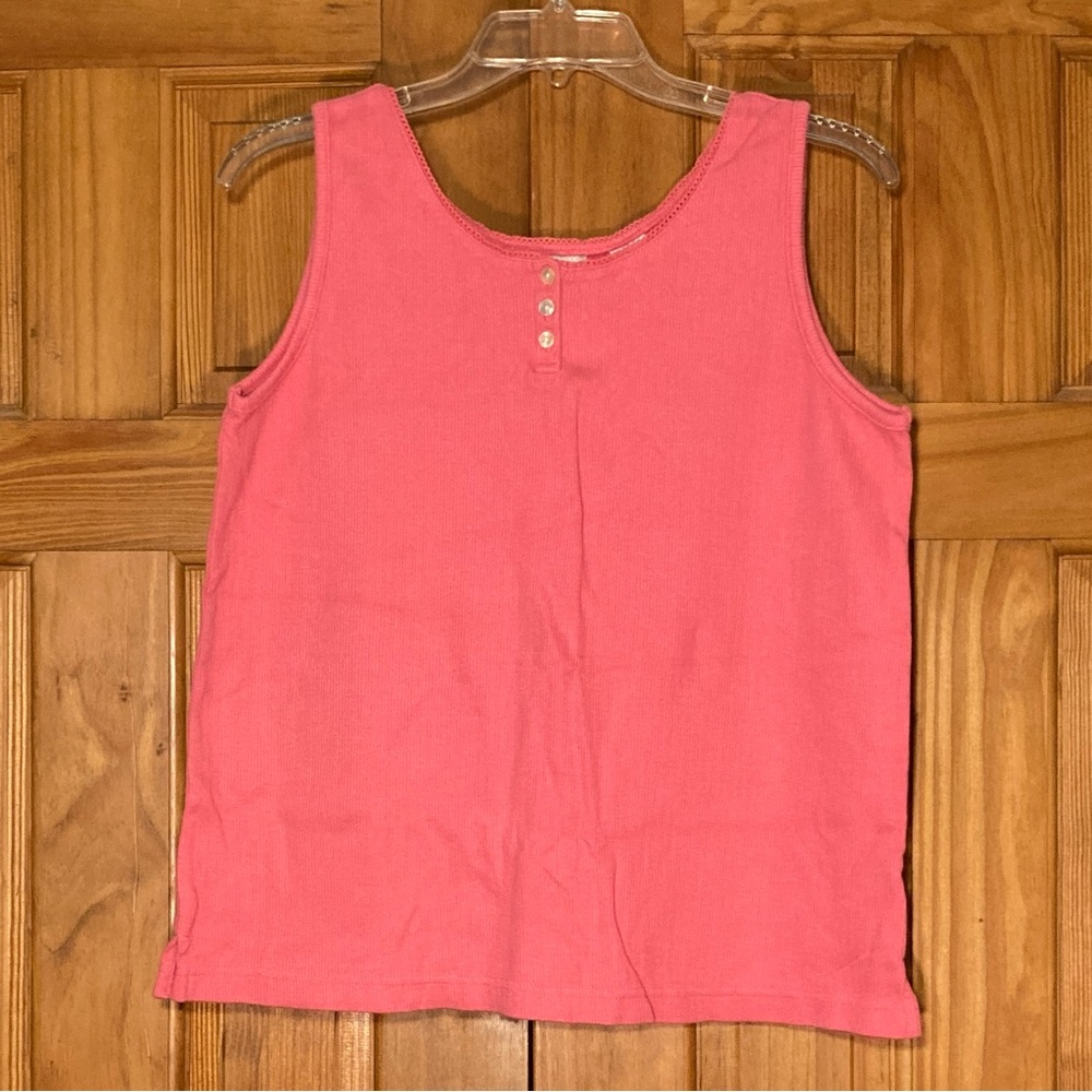 NWOT Vintage 80s 90s Classic Elements Sleeveless Tank Top Pink Size M Medium